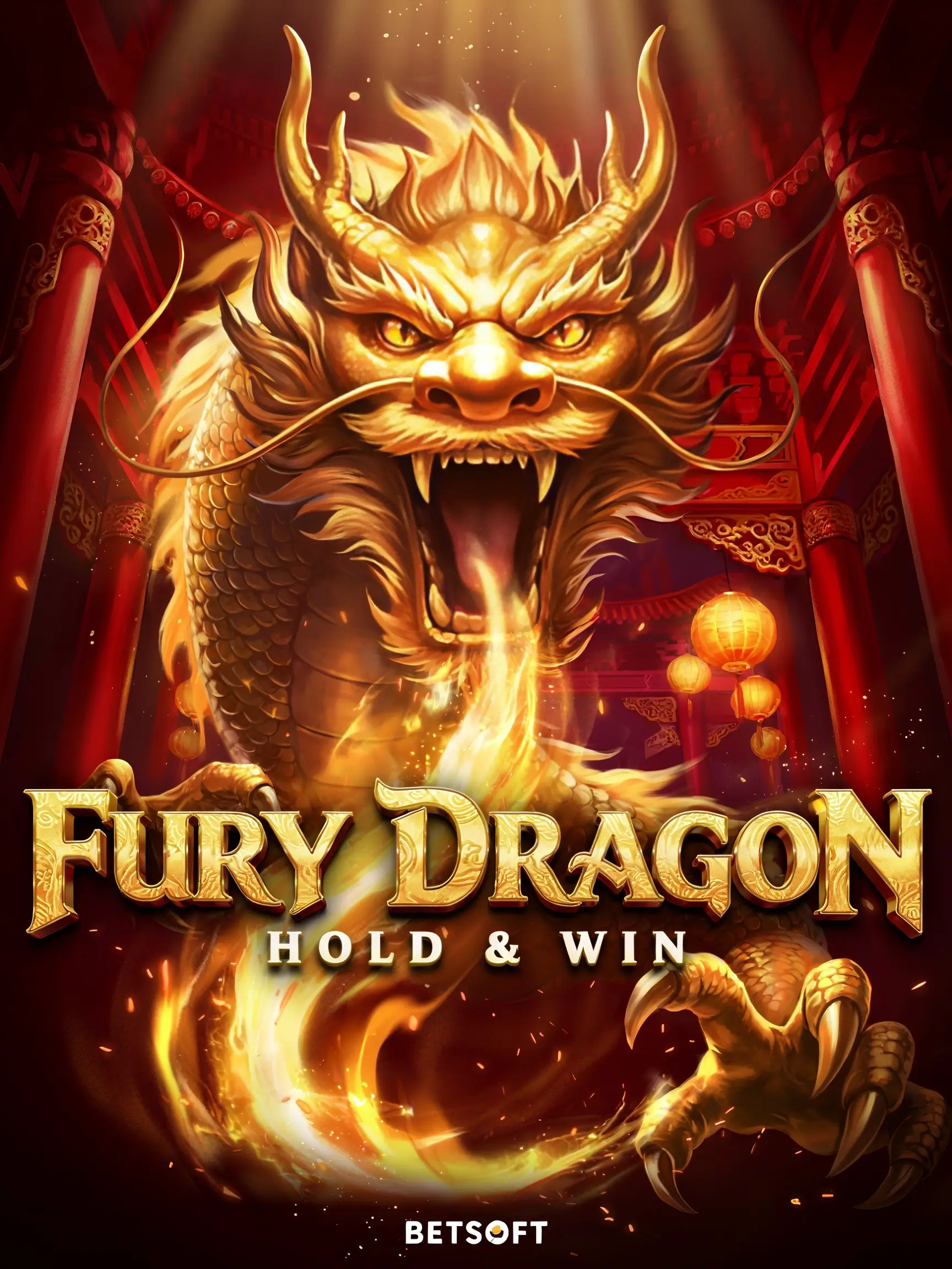 Game art for the Fury Dragon Hold and Win slot