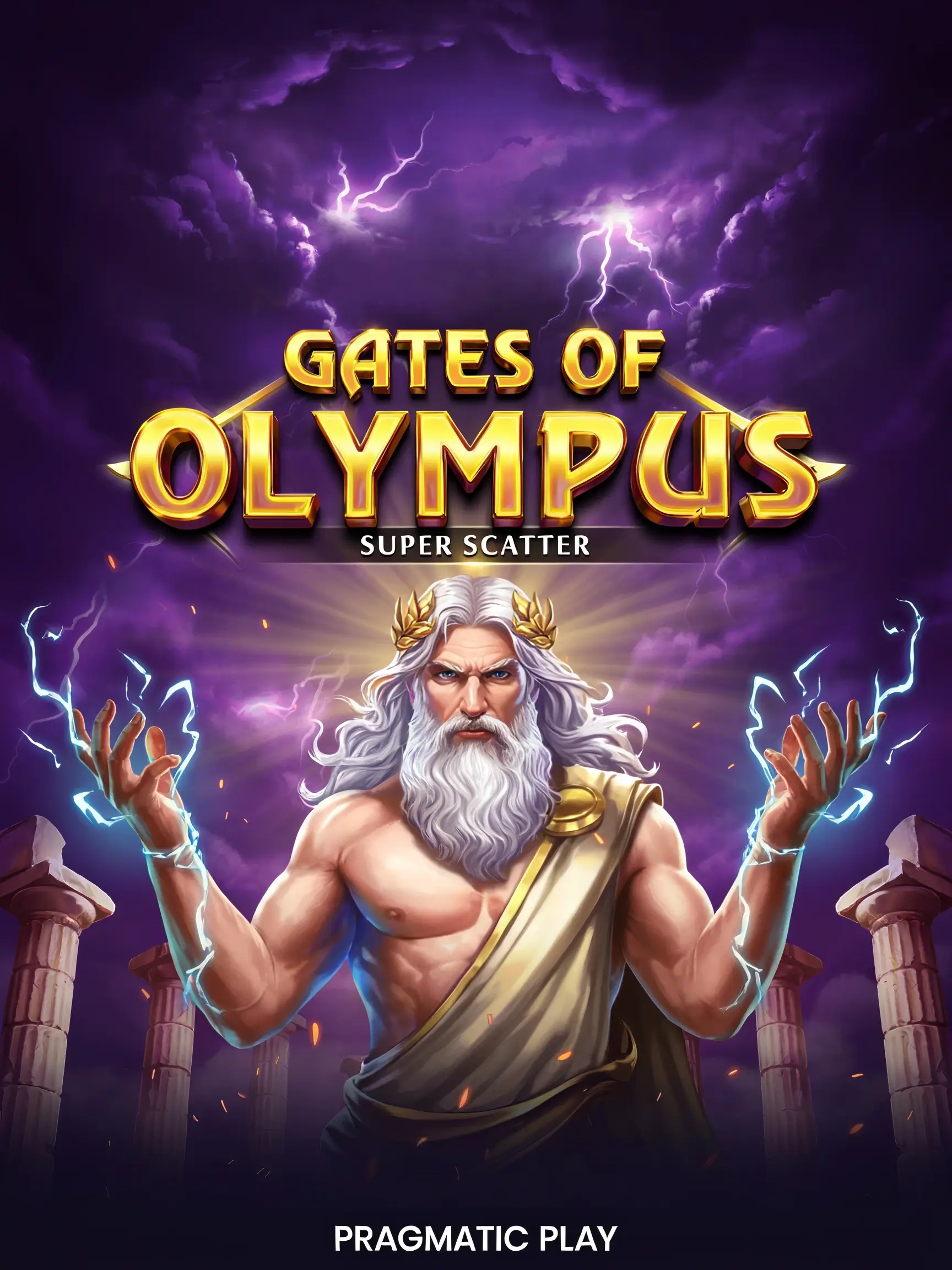 Game art for the Gates of Olympus Super Scatter slot
